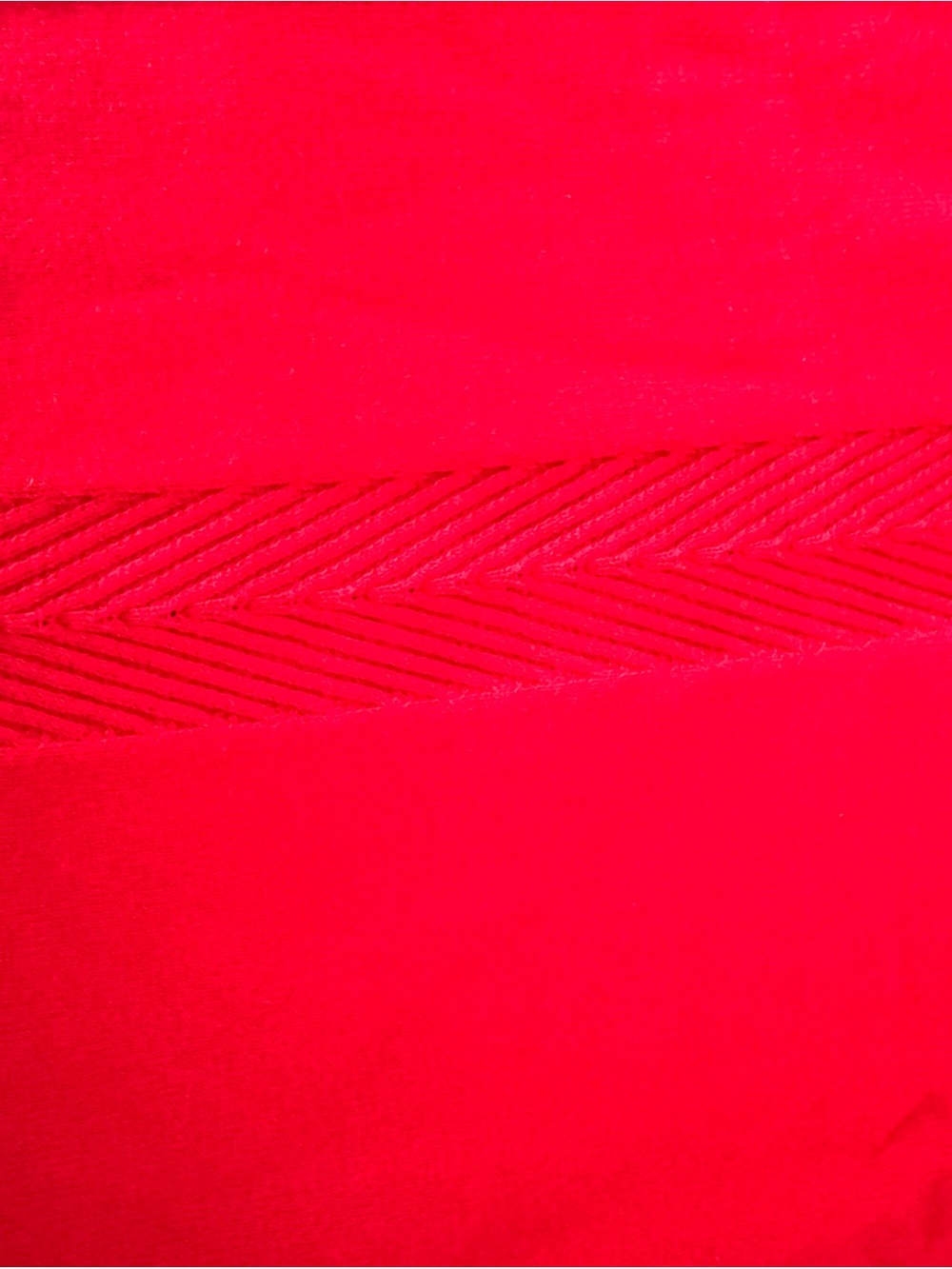 Talbots Red V-Neck Ribbed Knit Top size medium - Picture 3 of 3